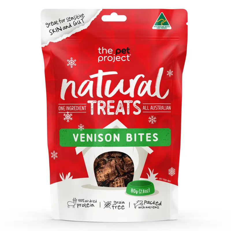 The Pet Project Christmas Venison Bites 80g<3 <3 <3