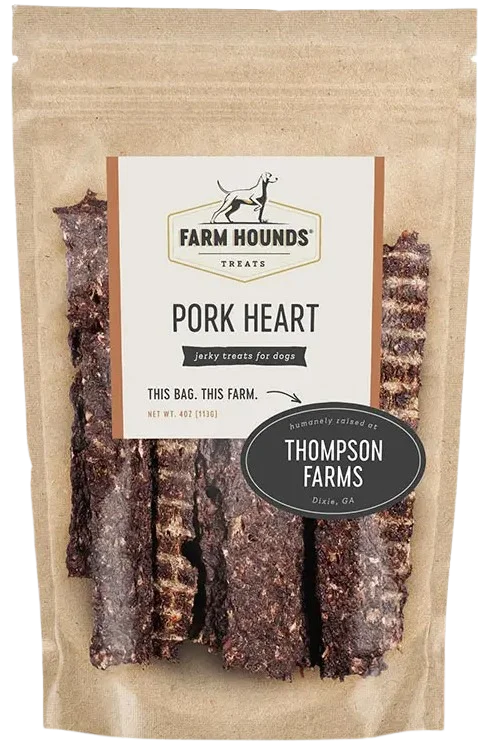 Farm Hounds Pork Heart 4oz Bag