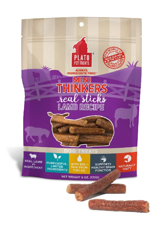 Plato Mini Thinkers Sticks Lamb 6oz Bag