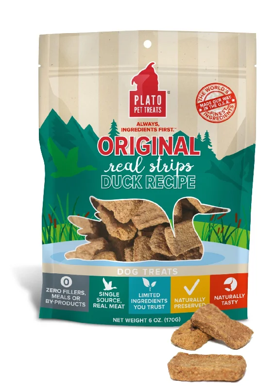 Plato Original Real Strips Duck 3oz Bag