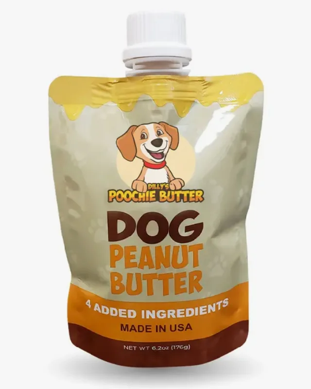 Poochie Butter Dog Peanut Butter Squeeze Pack 12oz