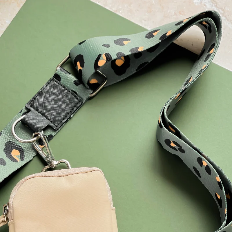 Bag Strap - Khaki Leopard