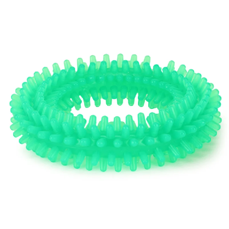 Basil Teething Ring Chew Toy for Dogs | For Medium Chewers (Green)