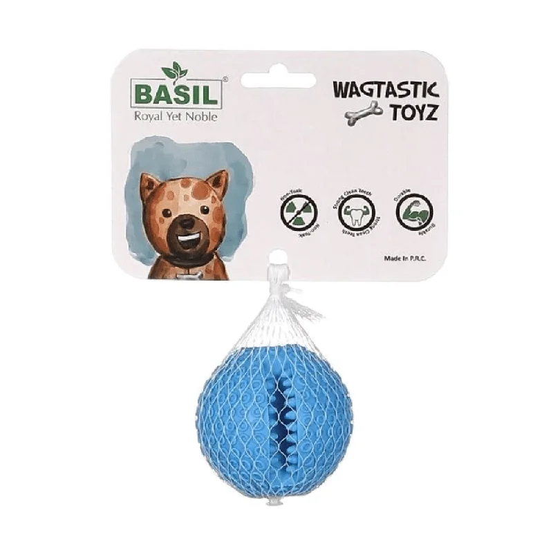 Basil Treat Dispensing Solid Chew Ball Toy for Dogs