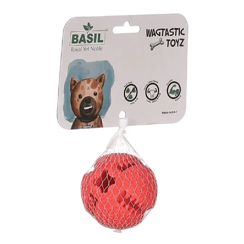 Basil Treat Dispensing Solid Chew Ball Toy for Dogs