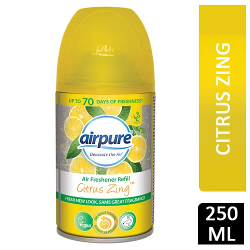 AirPure Citrus Zing Freshmatic Compatible Refill 250ml {1-24 Refills}