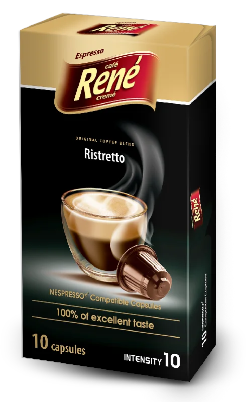 Copy of Cafe Rene Ristretto Nespresso Compatible 10 *PODS ONLY*