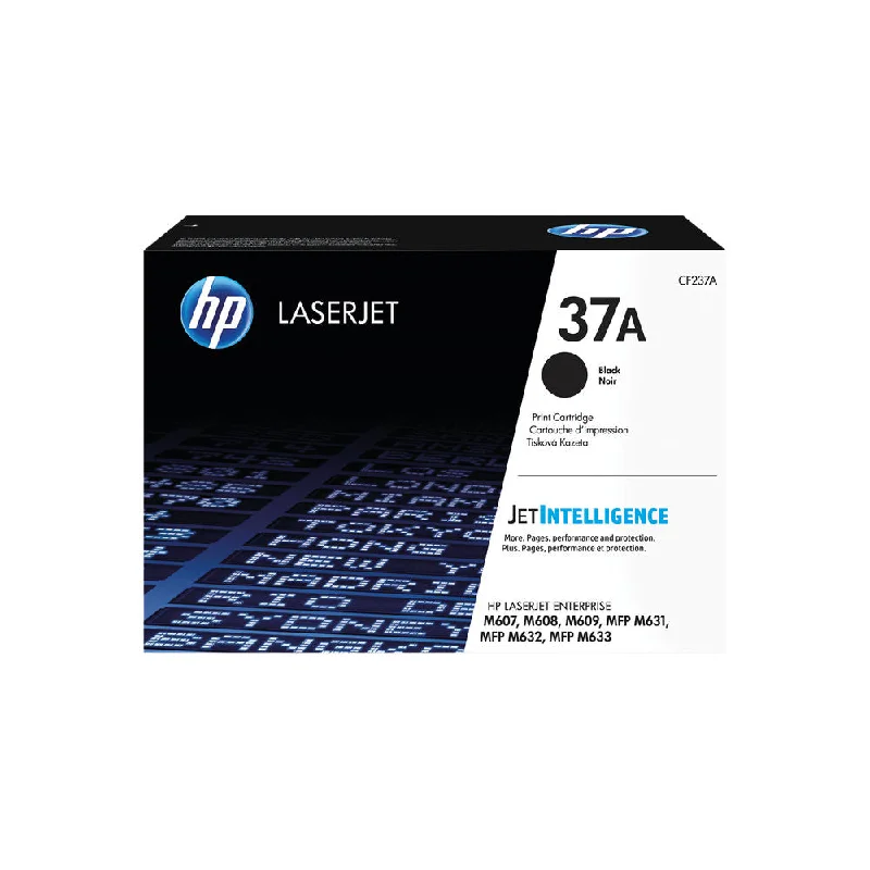 HP 37A Black Original LaserJet Toner Cartridge CF2