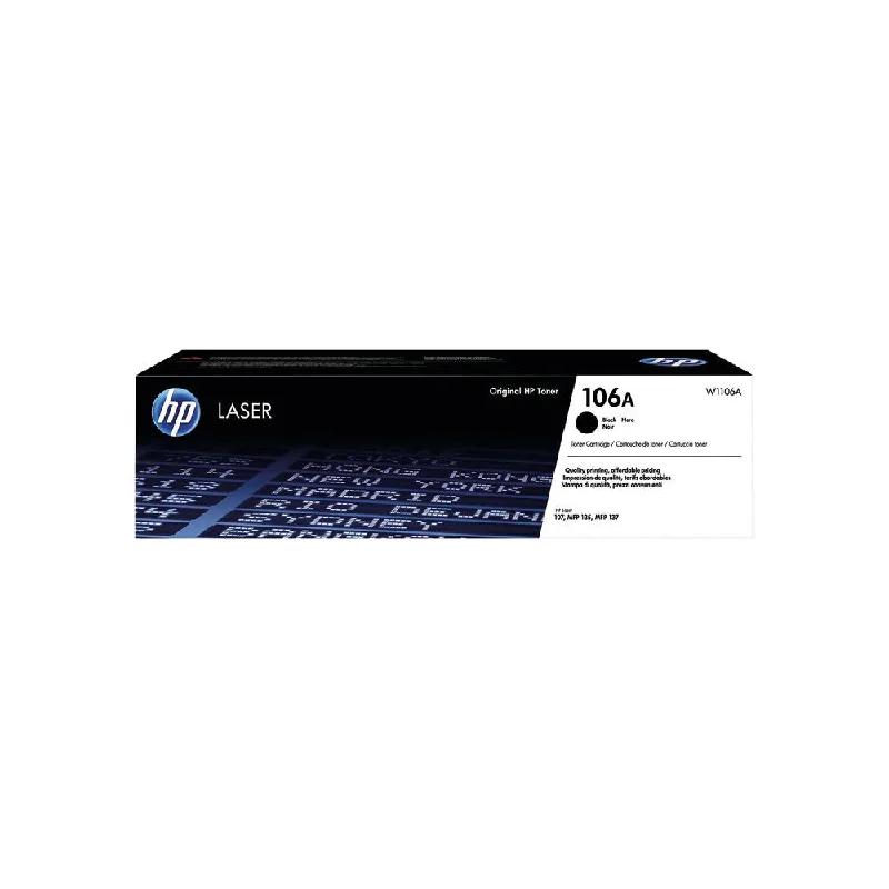 HP 106A Black Original Laser Toner Cartridge W1106A