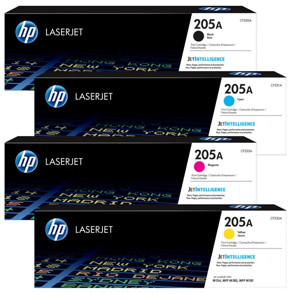 HP 205A Original Black & 3 Colour Toner Cartridge 4 Multi-Pack