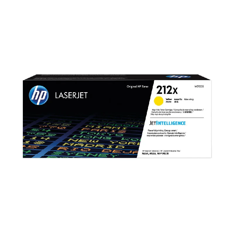 HP 212X Yellow High Yield Laserjet Toner Cartridge W2122X