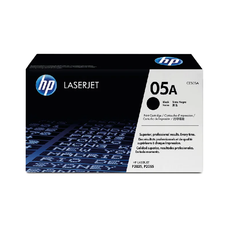 HP 05A Black Laserjet Toner Cartridges (Pack of 2) CE505D