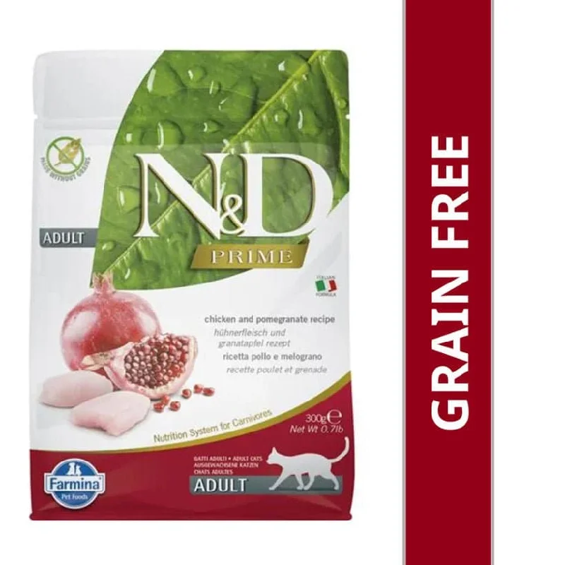 Farmina N&D Prime Chicken & Pomegranate Grain Free Adult Cat Dry Food (100g)