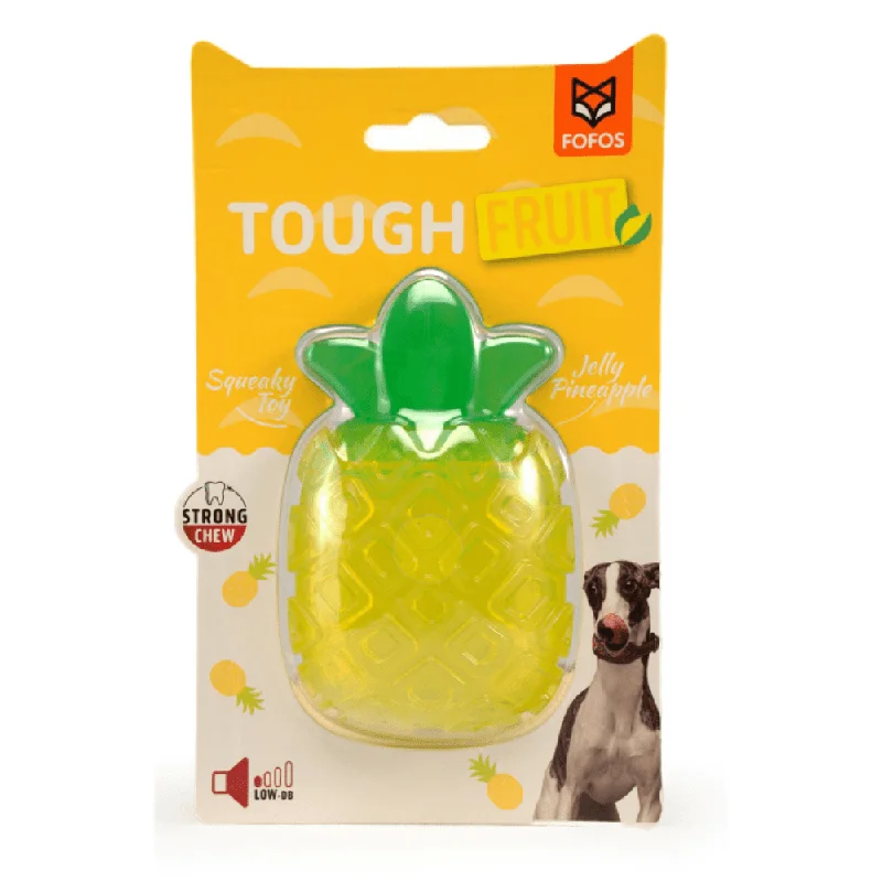 Fofos Jelly Pineapple Squeaky Chew Toy for Dogs