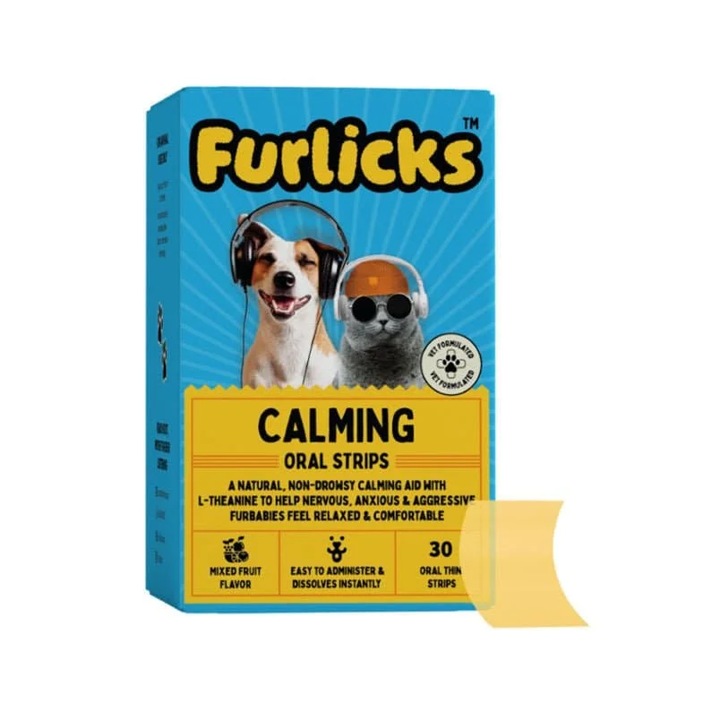 Furlicks Calming Aid for Cats and Dogs (1 Strip)