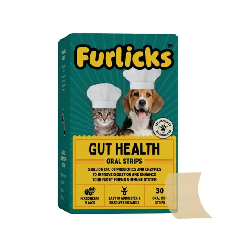 Furlicks Gut Health Supplement for Cats & Dogs (1 Strip)