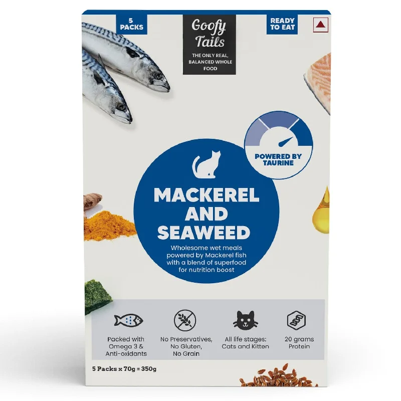 Goofy Tails Mackerel and Seaweed Cat Wet Food