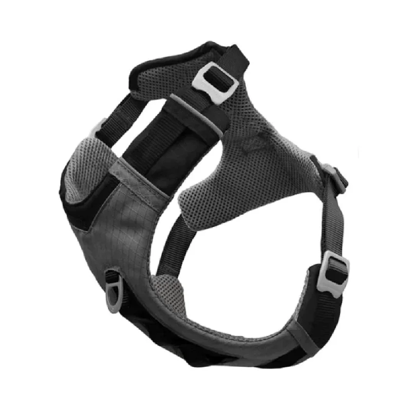 Kurgo Journey Air Harness for Dogs (Black/Gargoyle Grey)