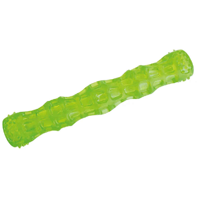 M Pets Squeaky Stick Toy for Dogs (Green)