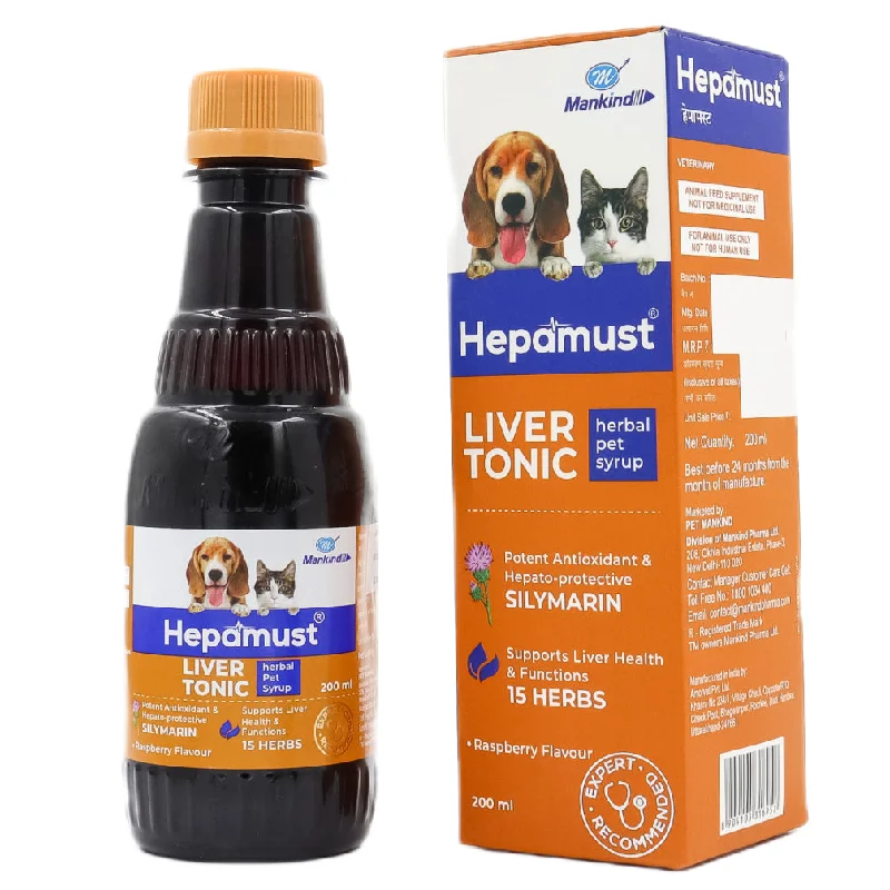 Mankind Hepamust Liver Tonic Appetite Booster for Dogs and Cats (200ml)