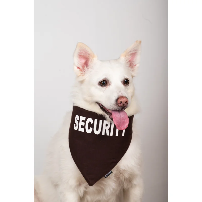 Petsnugs Security Bandana for Dogs and Cats (Coffee Brown)