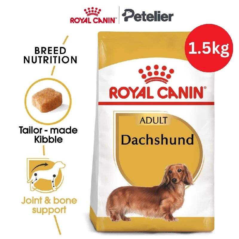 Royal Canin Dachshund Adult 1.5kg Dry Dog Food - Breed Health Nutrition