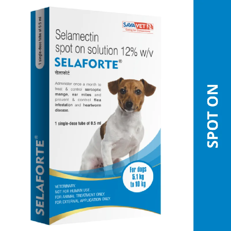 Savavet Selaforte (Selamectin) Tick and Flea Control Spot On for Dogs