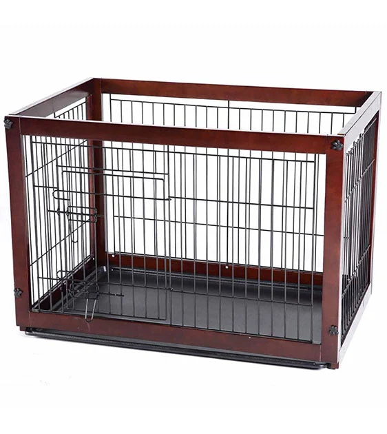 Simply Palace Supreme New Zealand Pine Wood Dog Crate