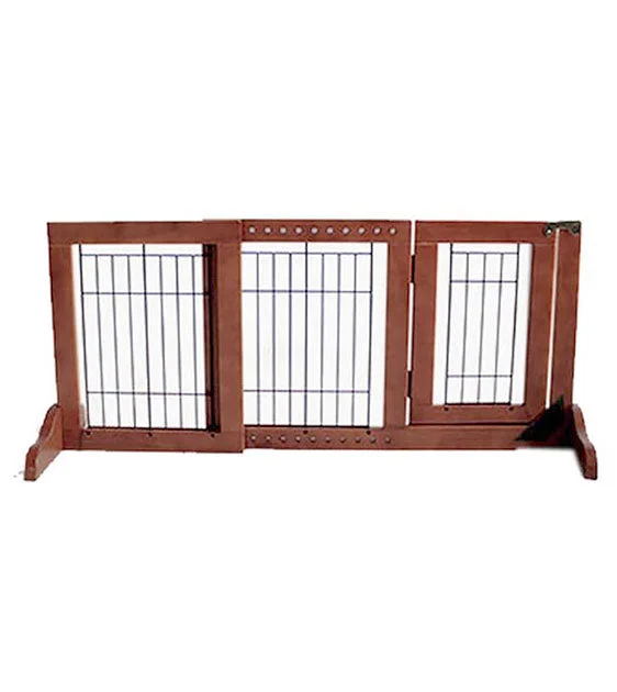 Simply Shield Supreme New Zealand Pine Wood Extendable Dog Gate