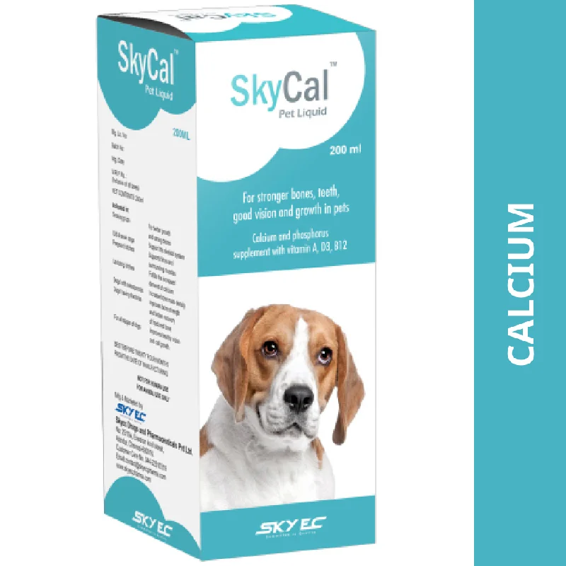 Skyec Sky Cal Calcium Supplement Syrup for Dogs and Cats