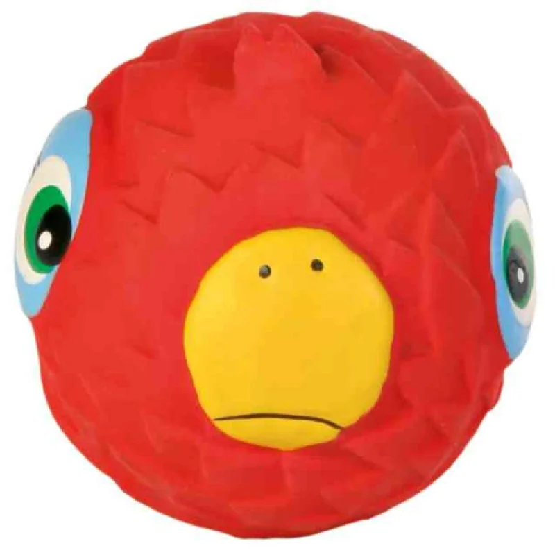 Trixie Animal Faces Latex Ball Toy for Dogs (Red)