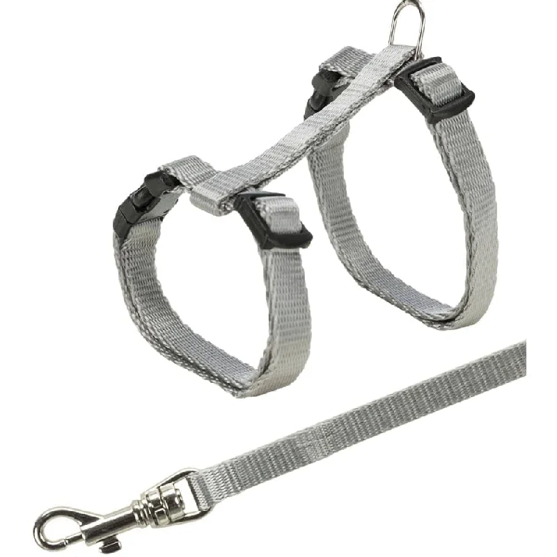 Trixie Harness with Leash for Cats & Kittens (Grey)