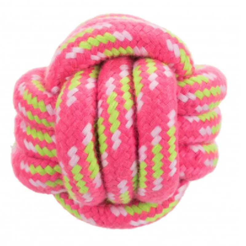 Trixie Rope Ball Toy for Dogs (Pink)