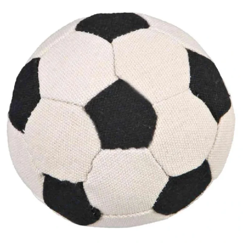 Trixie Soft Soccer Soundless Ball Toy for Dogs (Black)