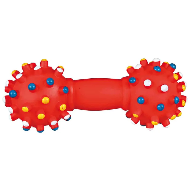 Trixie Vinyl Dumbbell Toy for Dogs (Red)