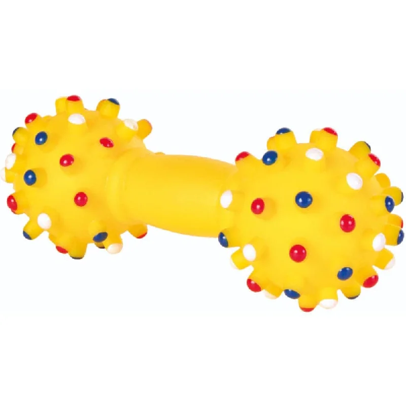 Trixie Vinyl Dumbbell Toy for Dogs (Yellow)