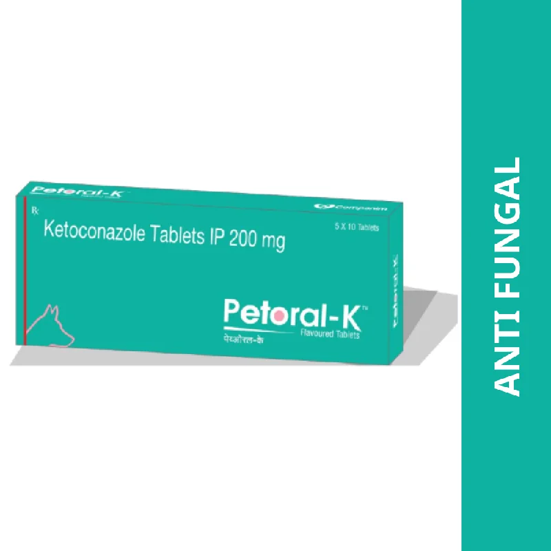 Ttk Petoral K (Ketoconazole) 200mg Tablet for Dogs