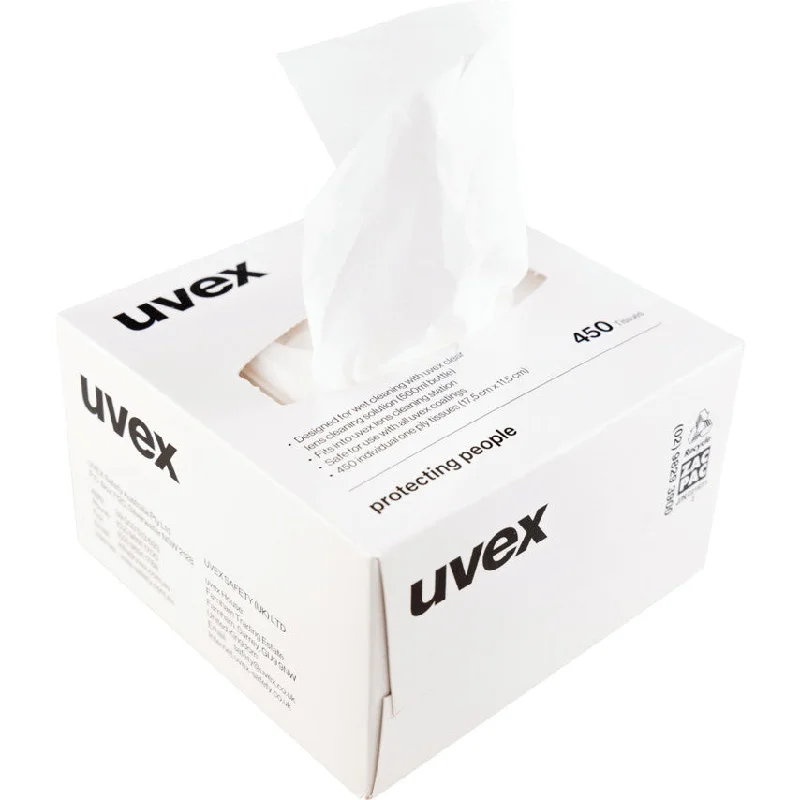 Uvex Formulated Cleaning Tissues/Wipes  Box x 450