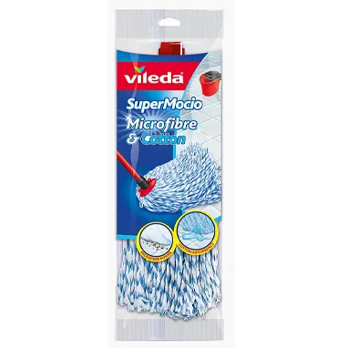 Vileda Supermocio Microfibre & Cotton Mop Refill Head