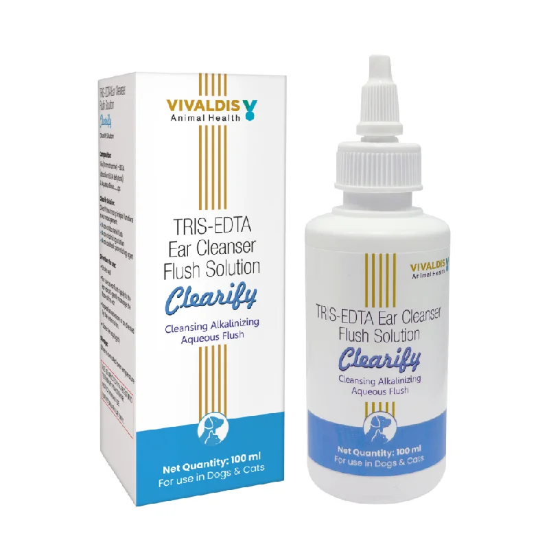 Vivaldis Clearify Ear Cleanser (Tris EDTA) for Dogs & Cats (100ml)