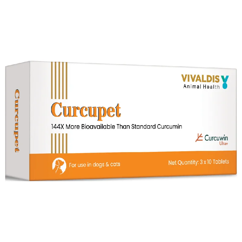 Vivaldis Curcupet (Curcumin) for Dogs & Cats (pack of 30 tablets)