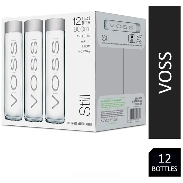 Voss Artesian Still Water Glass 12x800ml