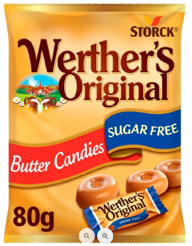 Werther's SUGAR FREE Butter Candies 80g {Wrapped}